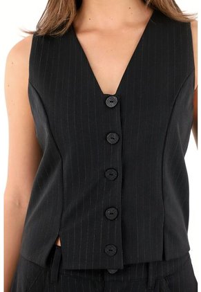 Tennis Chaleco Pretinero De Rayas Brillantes Para Mujer