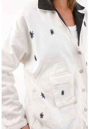 Tennis Abrigo Largo Oversize Crudo Para Mujer