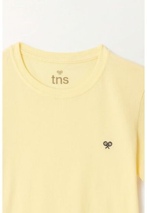 Camiseta Manga Corta Amarilla Para Niño