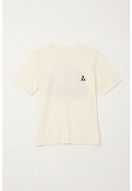 Camiseta Con Estampado Roadtrip Cruda Para Niño