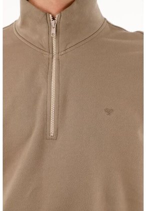 Buzo Café De Cuello Alto Para Hombre