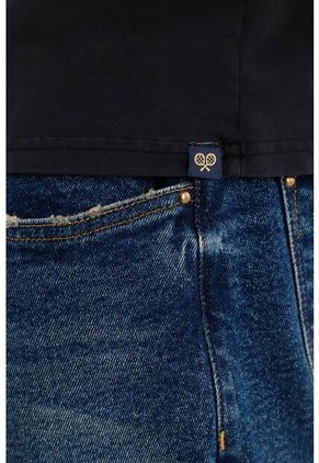 Tennis Camiseta Negra Manga Corta Para Hombre