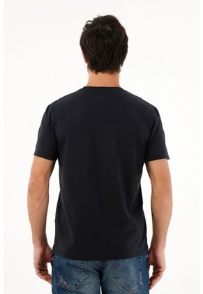 Tennis Camiseta Negra Manga Corta Para Hombre