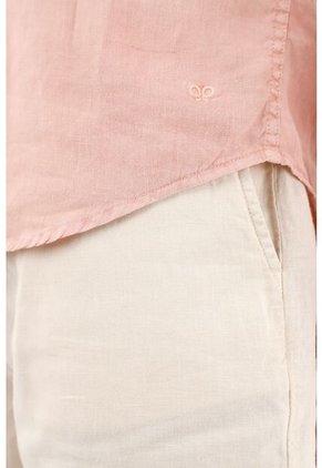 Camisa Manga Larga De 100% Lino Para Hombre