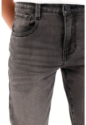 Jean Slim Cinco Bolsillos Negro Para Niño