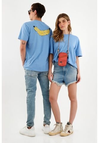 Camiseta Unisex Estampada En Posterior Azul Tennis