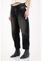 Tennis Jean Horseshoe Tiro Medio Negro Para Mujer de Tennis