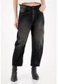 Tennis Jean Horseshoe Tiro Medio Negro Para Mujer de Tennis