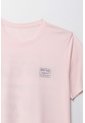 Camiseta Manga Corta Estampada Rosada Para Hombre de Tennis