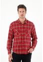 Tennis Camisa Tipo Leñadora Roja Para Hombre de Tennis