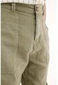 Pantalón Jogger Verde En Apariencia Lino Para Niño de Tennis