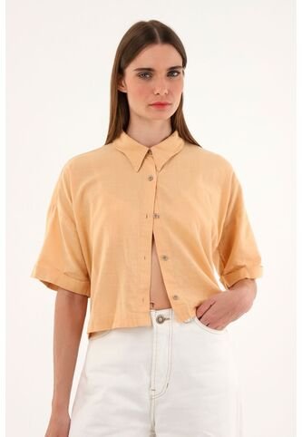 Tennis Camisa Manga Corta Naranja Para Mujer Tennis