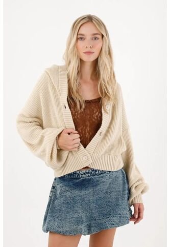 Tennis Buzo Tejido Con Capucha Crudo Para Mujer Tennis