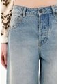 Tennis Jean Horseshoe Tiro Bajo Azul De Silueta Amplia Para Mujer de Tennis