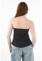 Tennis Camisa Strapless En Silueta A Negra Para Mujer de Tennis