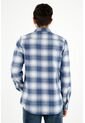Tennis Camisa Tipo Leñadora Azul Para Hombre de Tennis