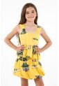 Camisa Amarilla Con Escote Recto Para Niña de Tennis