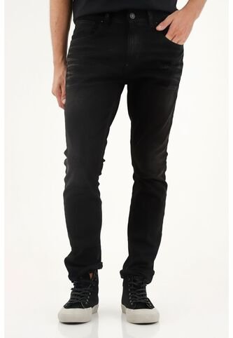 Tennis Jean Nudy Negro Cinco Bolsillos Para Hombre Tennis