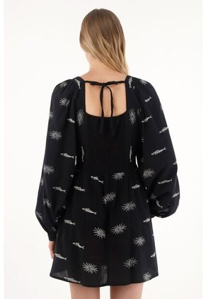 Tennis Vestido Corto Con Estampado De Peces Para Mujer