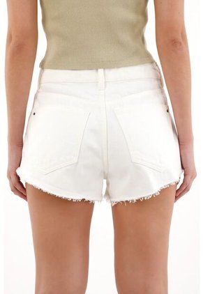 Tennis Short Con Rotos Crudo Para Mujer