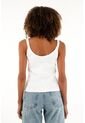 Tennis Camiseta Blanca En Rib Manga Sisa Para Mujer de Tennis