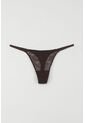 Tennis Panty Tipo Tanga En Canje Café Para Mujer de Tennis