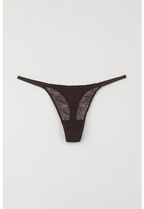 Tennis Panty Tipo Tanga En Canje Café Para Mujer