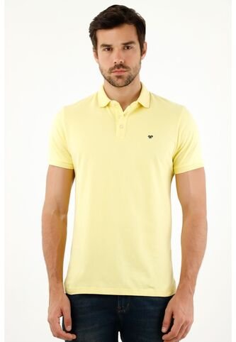 Tennis Polo Amarilla  Lycra-Algodón Para Hombre Tennis