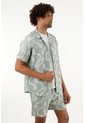 Tennis Camisa Con Estampado De Palmeras Para Hombre de Tennis