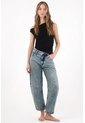 Tennis Jean Slouchy Tono Medio Azul Para Mujer de Tennis