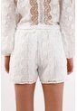 Tennis Falda Mini Con Lazo Lateral En Algodón Blanco Para Mujer de Tennis