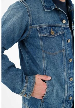 Tennis Chaqueta Lavado Azul Oscuro Para Hombre