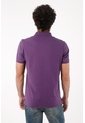 Tennis Polo Slim Fit Morado Licra Para Hombre de Tennis