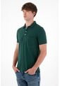 Camiseta Polo Manga Corta Verde Para Hombre de Tennis