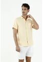 Camisa De Hombre Color Amarillo de Tennis