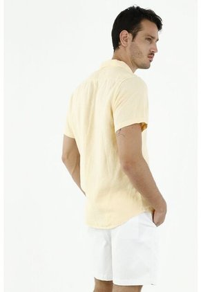 Camisa De Hombre Color Amarillo