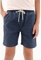 Bermuda Azul Con Pretina Elástica Para Niño de Tennis