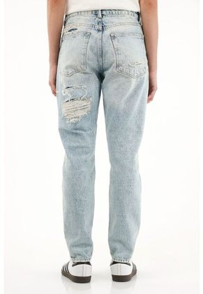 Tennis Jean Mom Fit Azul Para Mujer