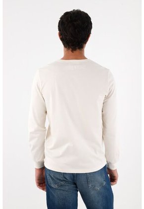 Tennis Camiseta De Manga Larga Crudo Para Hombre