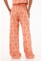 Tennis Pantalón Recto Naranja Con Bordado Para Mujer de Tennis