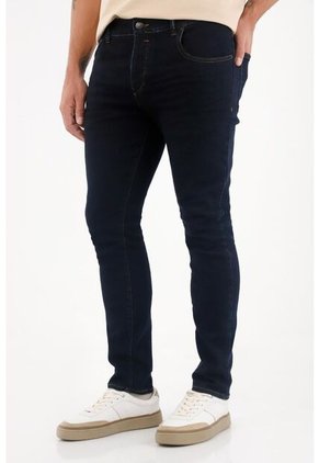 Tennis Jean Skinny Tiro Medio Azul Para Hombre