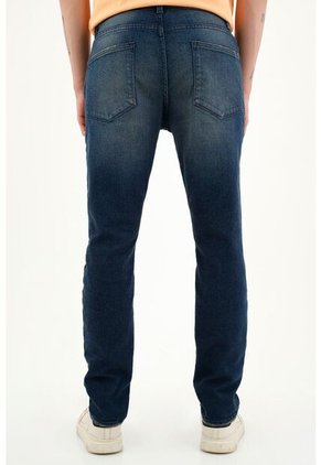 Jean Nudy Azul Para Hombre
