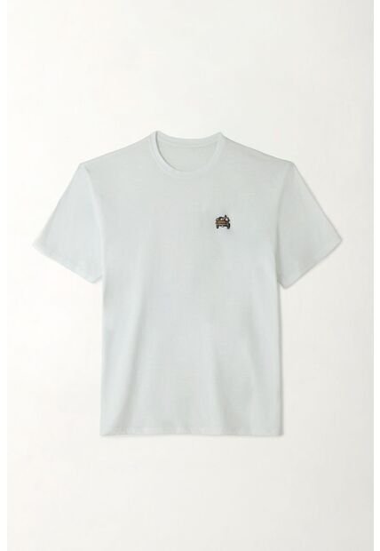 Tennis Camiseta En Jersey Flamé Blanca Para Hombre