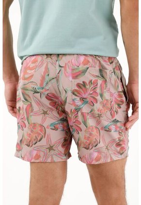 Pantaloneta De Baño Con Estampado Marino Para Hombre
