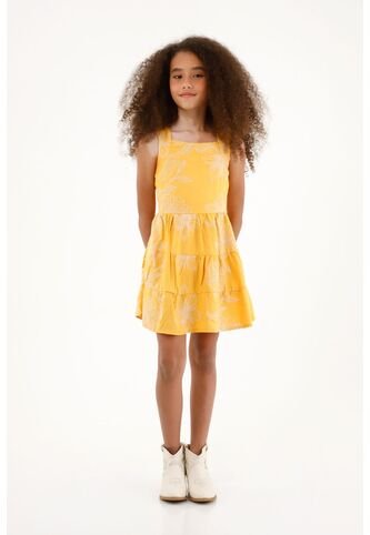 Vestido Amarillo Con Boleros Para Niña Tennis