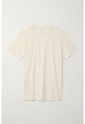 Tennis Camiseta Básica Con Mini Print Crudo Para Hombre