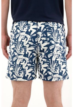 Tennis Pantaloneta De Baño Con Estampado Abstracto Para Hombre