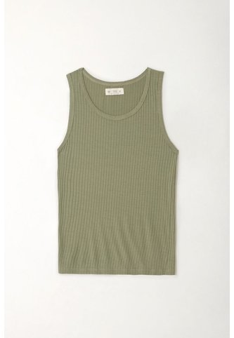 Tennis Camiseta Manga Sisa Verde Con Acabado Natural Para Mujer Tennis