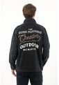 Tennis Chaqueta Con Bordado Y Teñido Vintage Negra Para Hombre de Tennis