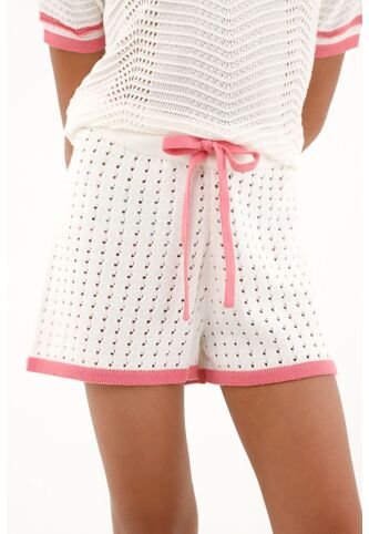 Bermuda Tejida Crudo Para Niña Tennis